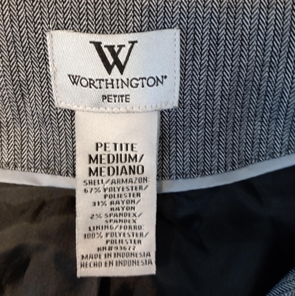 WORTHINGTON Herringbone Belted Blazer Sz MP - Picture 8 of 8